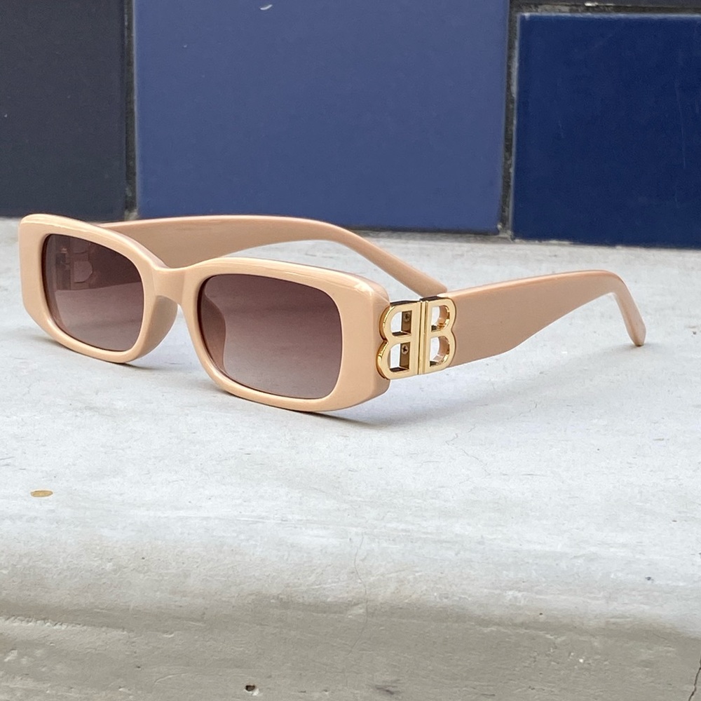 Nude Rectangle Sunglasses